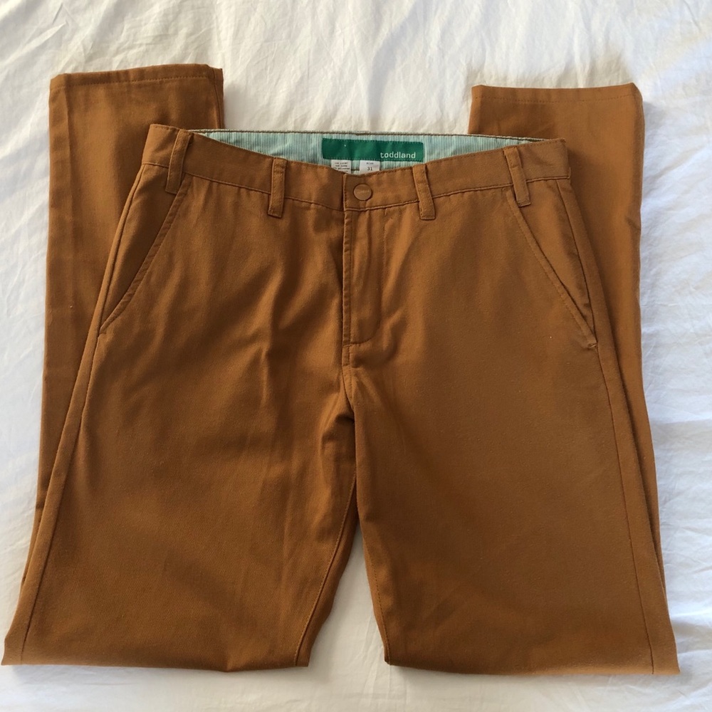 Mens Toddland Brown Pants Sz 31